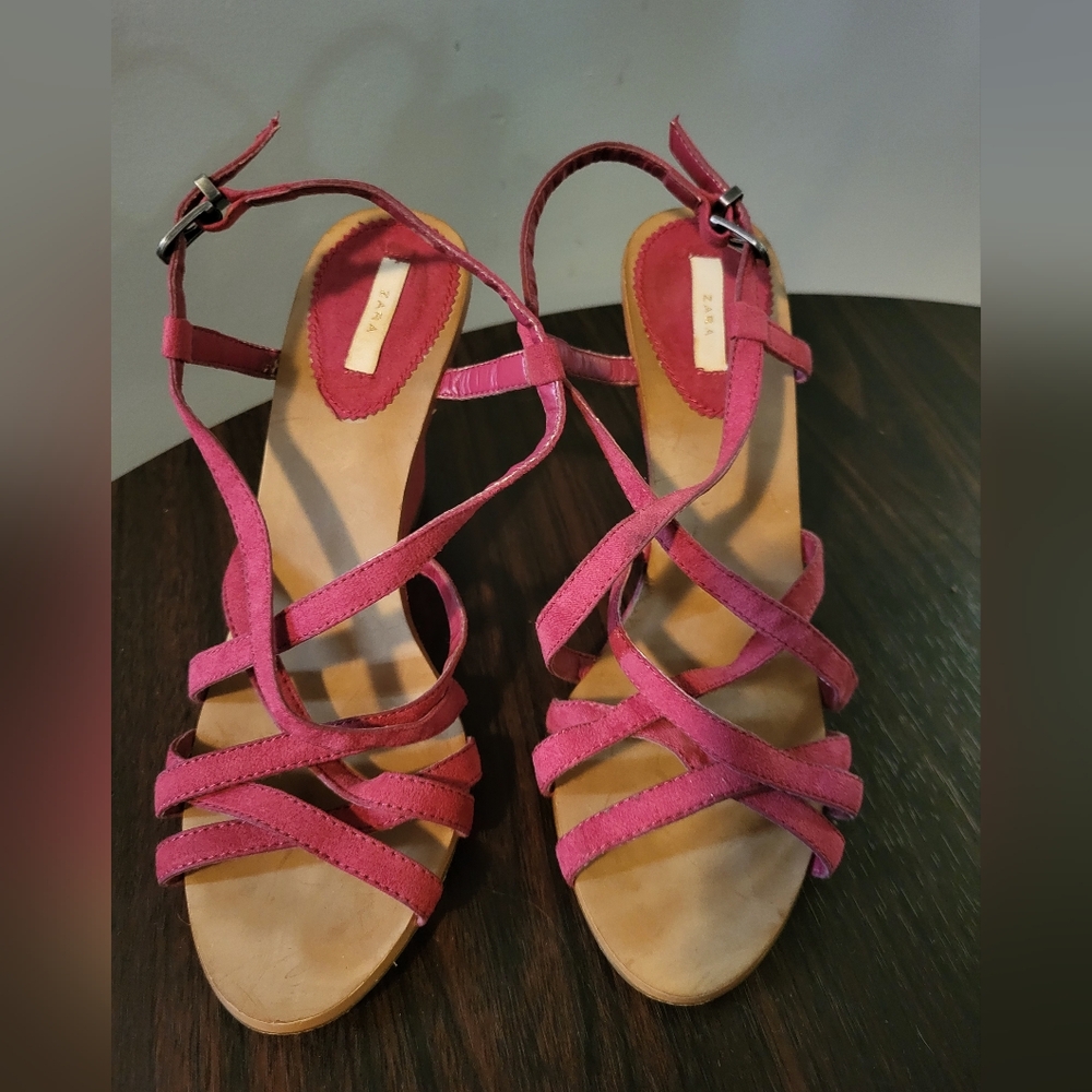 Zara Pink Strappy Women's Sandals